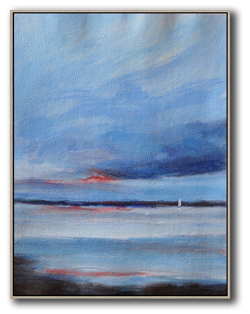 Vertical Abstract Landscape Art #DH23B - Click Image to Close